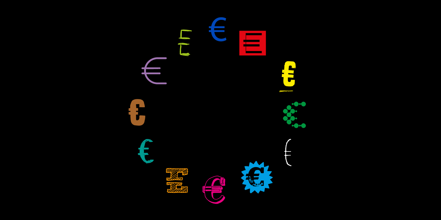 Beispiel einer Euro Icon Kit Symbols-Schriftart #5